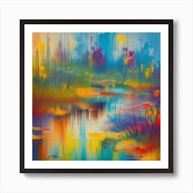 Abstract Landscape Painting#1 Art Print