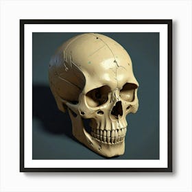 Human Skull 1 Art Print