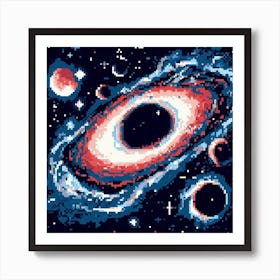 Pixelated Unverse 3 Art Print