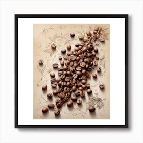 Coffee Beans Art Print