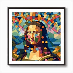 Mosaic Lisa Art Print