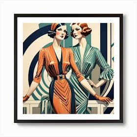 Deco Women 1 Art Print