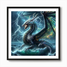 Lightning Dragon 1 Art Print