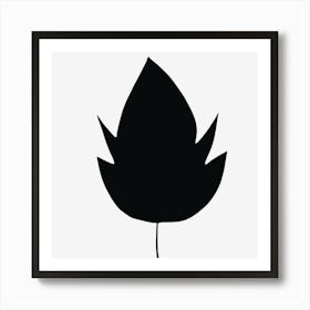 Minimalist Leaf Silhouette Art Print