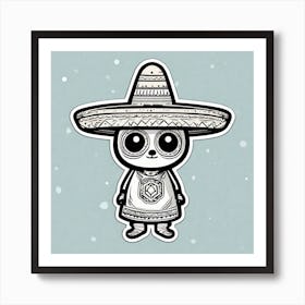 Mexican Cat 3 Art Print