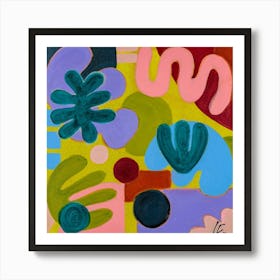 Harmonious Diversity Abstract Painting Art Print