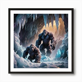 King Kongs Frozen Art Print