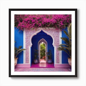 Blue Doorway Art Print