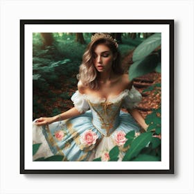 Princess In The Forest Art Print