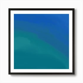 Blue Ocean Tide Art Print