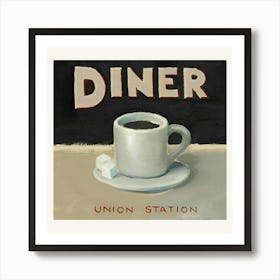 Diner Union Station Art Print