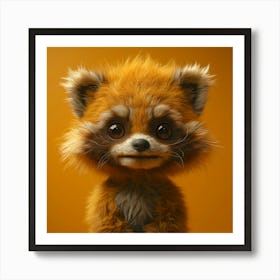 Cute Raccoon Art Print