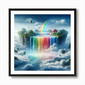 Rainbow Waterfall 3 Art Print