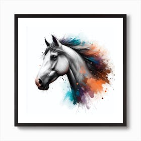 Horse Head Painting 1 Art Print