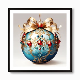 Default Elaborate Ornament Christmas Bauble No Background Whit 3 D49399d7 B343 48e2 943f 659f93877ba2 1 Art Print