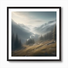 Mountain Landscape 26 Art Print