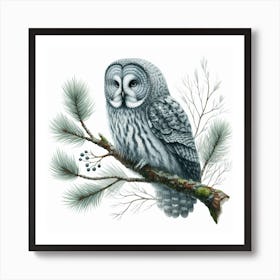 Great Grey Owl 2 Art Print