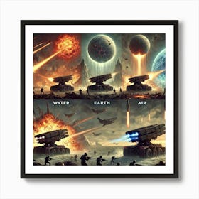 Elemental Artillery Cover For Troops Art Print