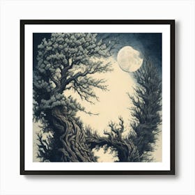 Twisted Trees Inside Lost Land Of Otherworldly Dreams Fan Art Print