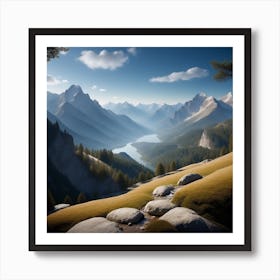 Mountain Landscape 8 Art Print