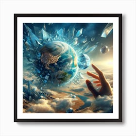 Earth In Space 26 Art Print