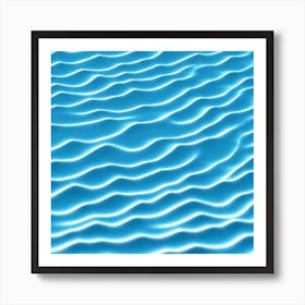 Wavy Water Surface Art Print