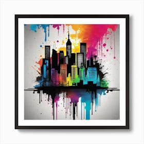 New York City Skyline 70 Art Print