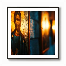 Icon Of Jesus Art Print