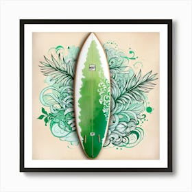 Surfboard 00476 Poster