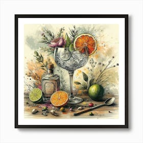 Gin And Tonic Art Print