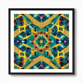 Psychedelic Mandala 8 Art Print