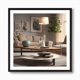 Modern Living Room Art Print