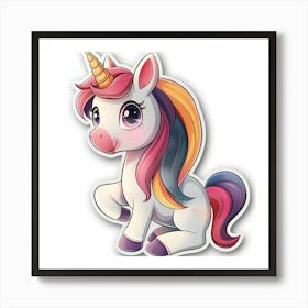 Unicorn Sticker 46 Art Print