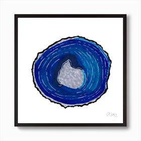 Blue Quartz Art Print