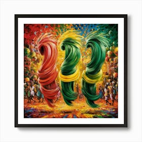 Rich cultural Tapestry And The Whirlwind Of Emotions 2 Art Print