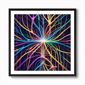 Colorful Brain 24 Art Print