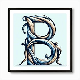 Letter B Affiche