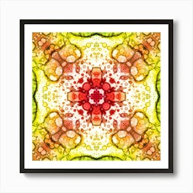 Abstraction Watercolor Flower Art Print