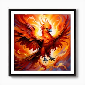 Fiery Phoenix 7 Art Print