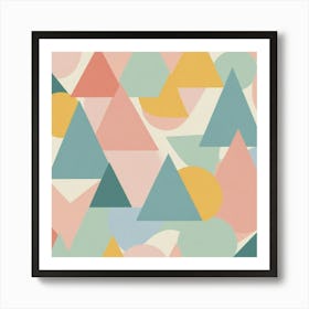 Abstract Triangles 9 Art Print