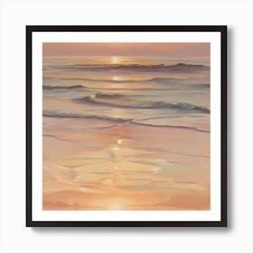 Sunset On The Beach 2 Art Print