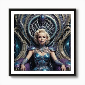 M M as alien Queen Art Print