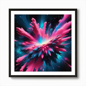 Pink Explosion 1 Art Print