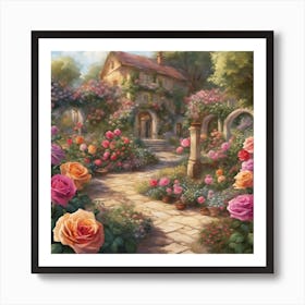 Rose Garden 3 Art Print