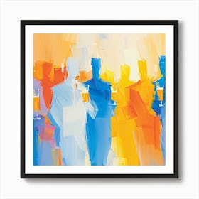 People Holding Glasses Of Beer Art Print