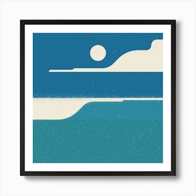 Ocean Waves Square Art Print