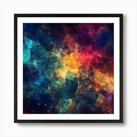 Abstract Nebula Background Art Print