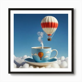 Hot Air Balloon In The Sky 1 Art Print