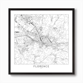 Florence Map Art Print