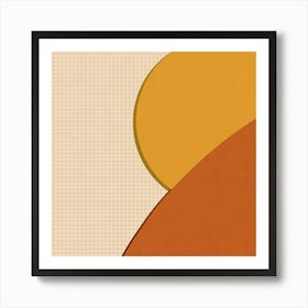 Abstract Retro Painting Art Print